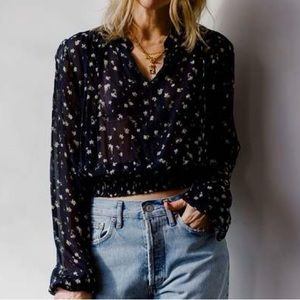 Rag and Bone Floral Calista Top